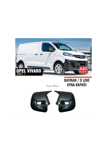 Opel Vivaro Batman Yarasa Ayna Kapağı 2021+ Parlak Siyah