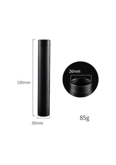 Falconetti Rd03 Alüminyum Tekli 64 Ring Puro Kılıfı Puro Kutusu Siyah