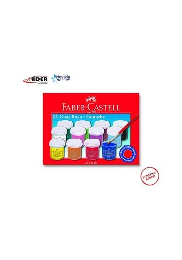 Faber Castell Guaj Boya 12 Renk N11.151 Çok Renkli