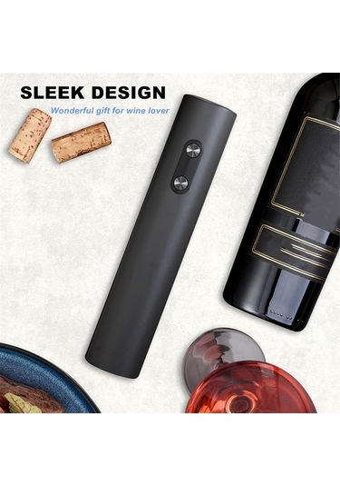 Ulzyvf Siyah Şişe Açacak, Otomatik Şaraplık Açacak, Şişe Açacağı Xy Siyah
