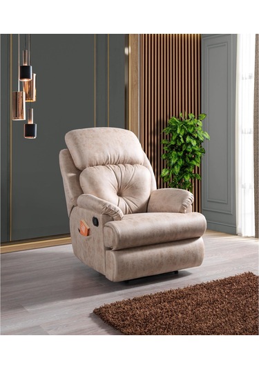 Pera Tv Koltuğu Koltuk Rehome Pera Berjer 85x97x110 Cm Krem