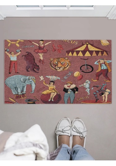 Joyarty Antre Paspası Girişte Kapı "sirk Hayvanları" 371921223 Kahverengi