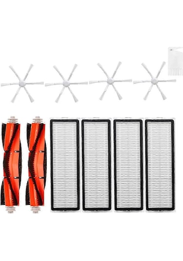 Mi Robot Vakum Mop 2 2c Stytj03zhm Ana Yan Fırça Hepa Filtreli Elektrikli Süpürge Yedek Parçaları