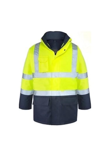 Max Safety 5+1 Oxford Parka Sarı-lacivert Xl