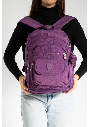 Orta Boy Sırt Çantası Ultra Hafif Çok Cepli Mor Model:571-3j - Mor