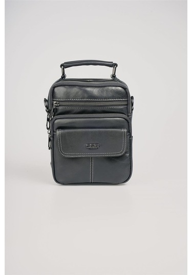 Ççs 31600 Hakiki Deri Askılı Çanta Siyah