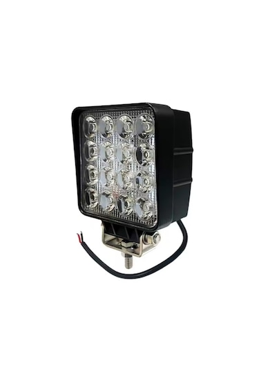 16 Led Kare 9-48 Volt 48 Watt Ip67 Çalışma Lambası