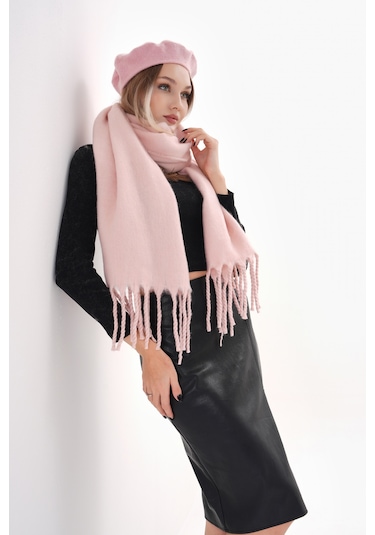 Ritagarcia Premium Soft Buklet Atkı Pembe