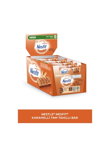 Nestlé Nesfit Karamelli Tam Tahıllı Bar 32 x 23.5 G