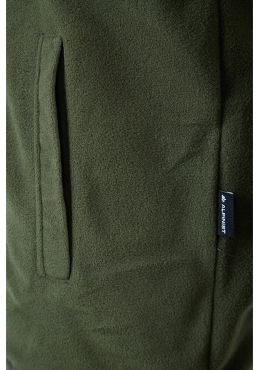 Alpinist Motus Tam Fermuarlı Polar Haki