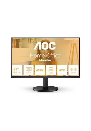 Aoc 27" U27b3cf 4ms 60hz Usb Uhd Ips Type-c 4k Adaptive-sync Monitör