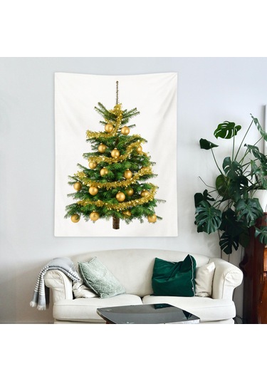 Homyl Yılbaşı Goblen Ağacı Duvar Asılı Yatak Odası Ev Yurt Için