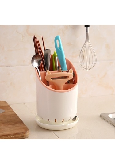 Dancemonkey Yaratıcı Modüler Mutfak Kaşıklık Depolama Kutusu Pembe