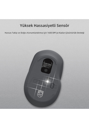 Philips SPK7448 Kablosuz 1600dpı 3 Tuşlu Optik Mouse