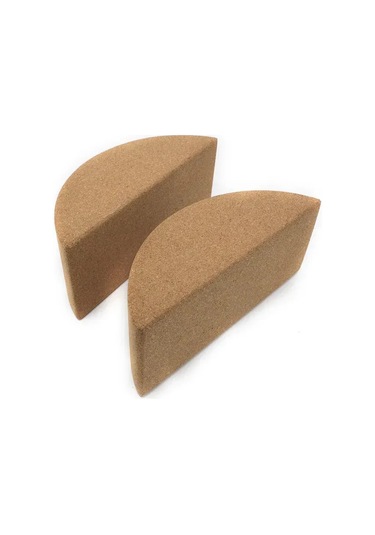 Springsun Kuru Ağacından Yapılmış Yarı Dairesel Yoga Aracı - Kuvvet Ve Denge Egzersizleri İçin Kayma Engellendirilmiş Antrenman Aleti 24x10x8.5cm Çok Renkli