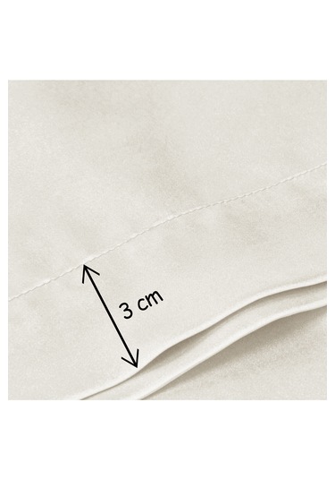 Güzellik Yastığı %100 Ipek Saten 2 Adet Luxury Yastık Kılıfı Krem