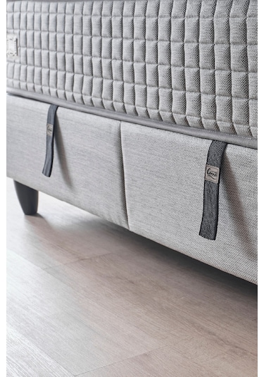 Mimoza Çift Kişilik Sandıklı Baza Antibakteriyel Ortopedik Paket Yaylı Yatak 3 Lü Set 150 x 200