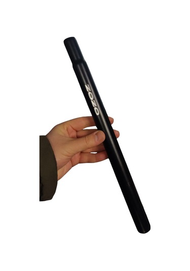 Zozo Bisiklet Sele Borusu Demir Ra-208 25.4x350mm Siyah Bisiklet Sele Borusu Mat Siyah Koltuk Borusu Mat Siyah