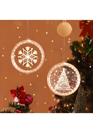 Noel Asılı Işık İç Mekan Dış Mekan Festival Parti Pencere Duvar Dekorasyonu Su Geçirmez Led Lamba