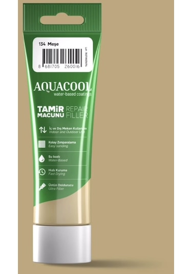 Aquacool Su Bazlı Ahşap Macun 200 GR Meşe