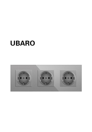 Gri Avrupa Standardı Priz Tipi Temperli Cam Panel 250v Yeni Gizli Duvar Prizi A3