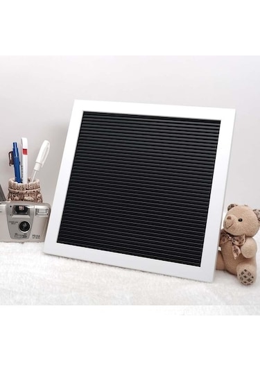 Değiştirilebilir Beyaz Yazı Panosu Mesaj Tahtası - Beyaz Harf Set