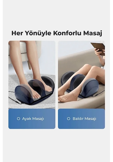 Sonex Ayak Masaj Aleti Isıtmalı, Yoğurmalı, Lcd Ekranlı