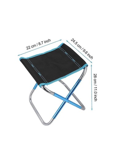 Bloomnest Leightweight Outdoor Fishing Chair Portable Collapsible Camping Picnic Seat With Bag - Gold - Black Hafif Katlanır Balıkçılık Sandalyesi, Oxford Kumaş, Alüminyum Destek, Taşınabilir Kamp Piknik Koltuğu Altın - Siyah