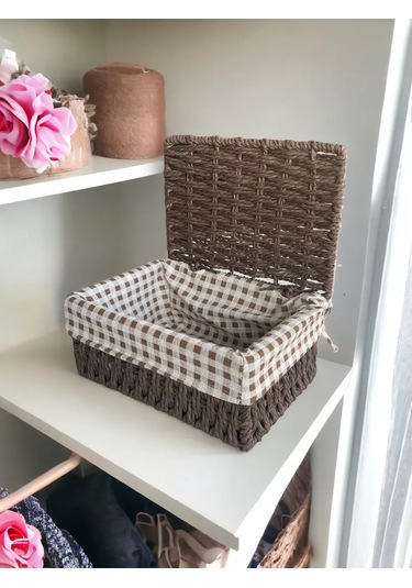 Logovo Bobrov Örme Depolama Sepeti 176789310 Kahverengi