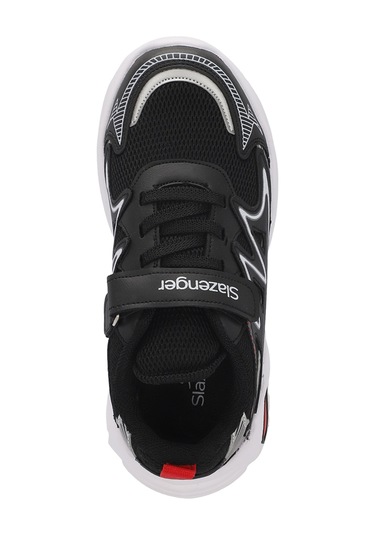 Slazenger KYRIE Çocuk Cırt Cırtlı Siyah / Kırmızı Günlük Spor Ayakkabısı