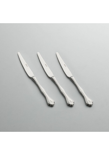 Nehir Lalezar Sade 12 Adet Yemek Bıçak Takımı Çelik