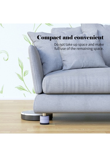 Mufunye 4 Adet Yüksekliği Artıran, Kaymayı Engelleyen, Titreşimi Ve Gürültüyü Azaltan Ev Aletleri Ayaklıkları - Gri Renk Gri