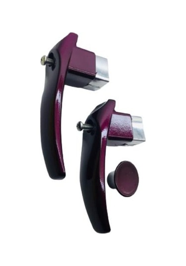 Sultanoğlu Çaydanlık Sapı Takımı Kulp Tutamak Seti Kare Patlıcan Moru Mor