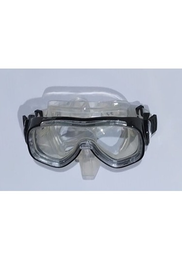 SİYAH ÇERÇEVELİ SEFFAF MASKE / ARASI ACIK