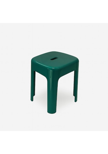 Saban Tabure Sağlam Plastik Kırılmaya Dayanıklı Bahçe, Balkon ,banyo Yeşil