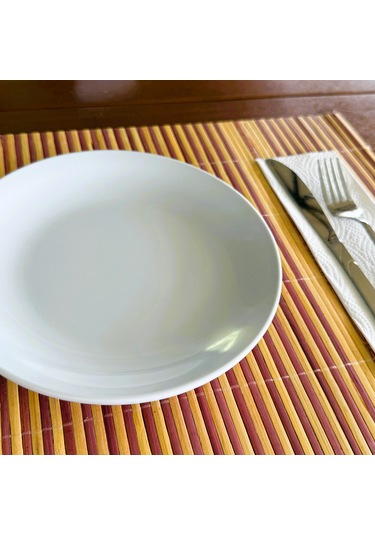 Alezy 585 Göreme Melamin Termostar Ent Servis Tabak 19 Cm Beyaz