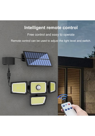 L6380-2 Güneş Enerjili Dış Mekan Işıkları Su Geçirmez Ev Bahçe Siyah Diğer