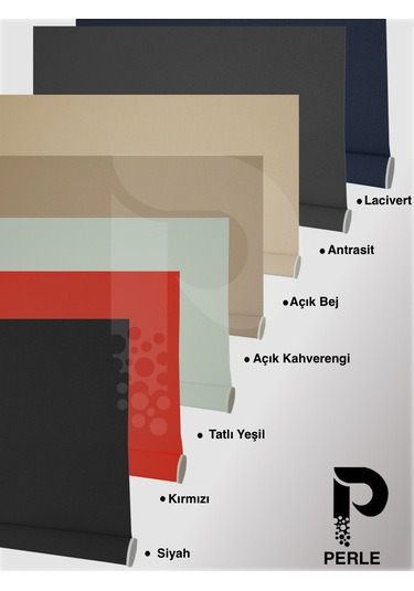 Br Perle Home Soft Pembe Rengi Düz Mekanize Stor Perde Yüksek Kalite Metropol Serisi Soft Pembe