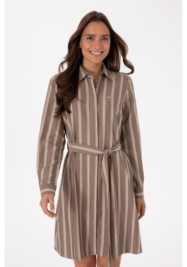 U.s. Polo Assn. Kadın Kahverengi Elbise Dokuma 50316604-vr029 Kahverengi