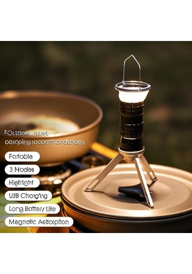 Maoyaya Taşınabilir Led Kamp Lambası - Manyetik, Portatif - Mavi Renk Mavi