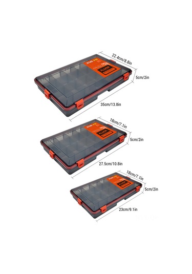 Aubyhe Xl Mavi Su Geçirmez Plastik Olta Takımı Kutusu - Ayarlanabilir Tabaklar Ve Taşıma Kolu İle Organize Edin