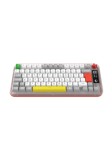 Reflect 75 Sessiz Ekranlı Şarjlı Kablosuz Bluetooth+2.4ghz Rgb Oyuncu Klavyesi Q Membrane Klavye