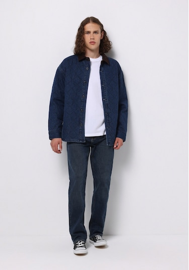 Colins Oversize Fit Fermuarlı Astarsız Erkek Koyu Mavi Ceket Cl1076143 Q1.v1 Dn44496 Denim Colins Oversize Fit Fermuarlı Astarsız Erkek Koyu Mavi Ceket Cl1076143 Q1.v1 Dn44496 Denim