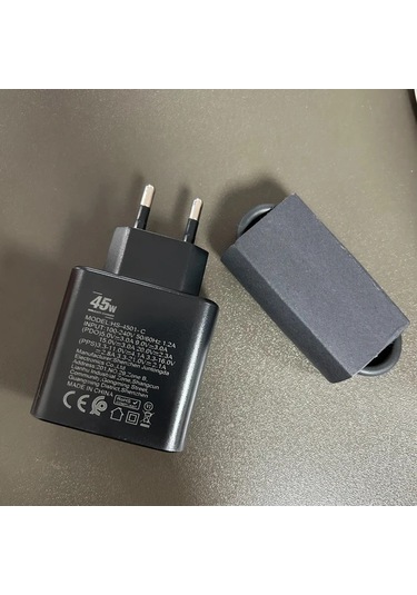 Honeybeeshop Siyah 45w Ultra Hızlı Şarj Cihazı Pd30 Usb C Fiş Ve 1m Cden Cy Şarj Kablosu 5a Seri İpdone Uyumlu 1516 Serisi Cep Telefonları Uygun