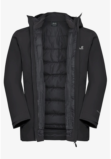 Jack Wolfskin Icecape 3ın1 Down Jkt M Erkek Wat.si Siyah