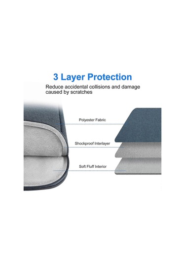 Fermuarlı 13 İnç Dizüstü Bilgisayar Kılıfı -sy