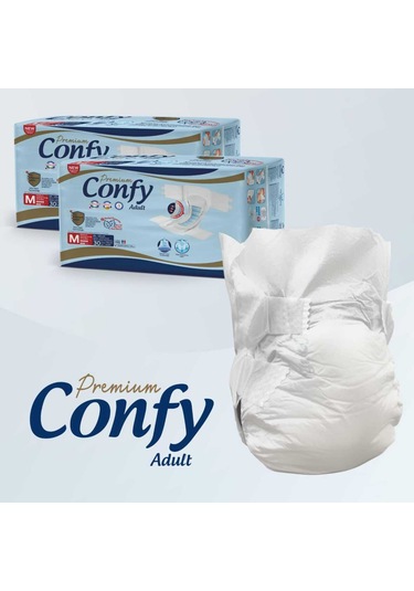 Confy Adult Yetişkin Bezi Medium 30 Adet X 2 Paket