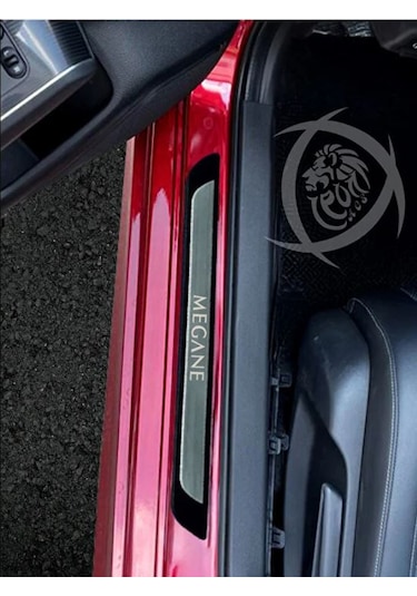 Renault Megane 2 2002-2009 Modeller Krom Kapı Eşiği 4 Parça Paslanmaz Çelik Abs Çerçeve
