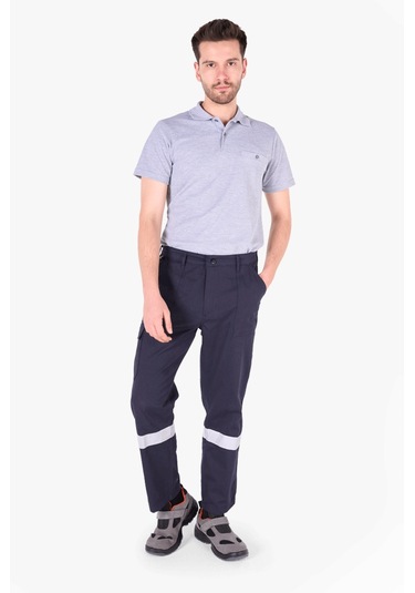 Reflektörlü Harman İş Pantolonu Lacivert
