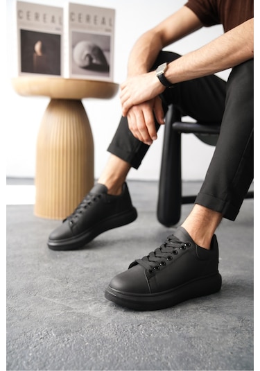 Daxors D0125 Günlük Ortopedik Erkek Sneaker Spor Ayakkabı Siyah